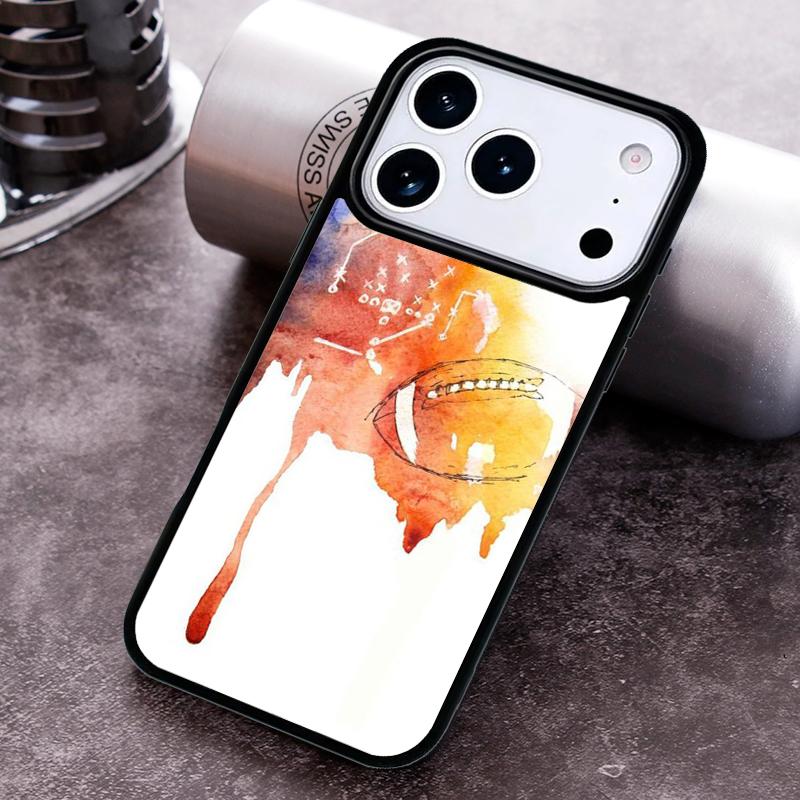 

Мягкий чехол для телефона в виде мяча для регби для iPhone 17 16 15 Pro Max Air 14 13 12 11 Plus Ударопрочный чехол Capa iPhone 16 Plus