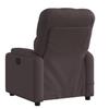 Massage Chair Dark Brown Fabric