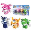 Super Wings 14-Pack Transforming Toys 2 Inch Airplane Collector Character with Dinosaur Mini Action Figure Kids Gift