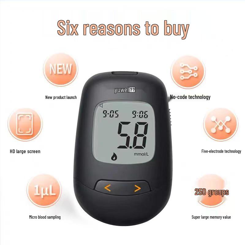 Yuwell 720/730/740/770 Blood Glucose Test Strips & Meter Test Strips