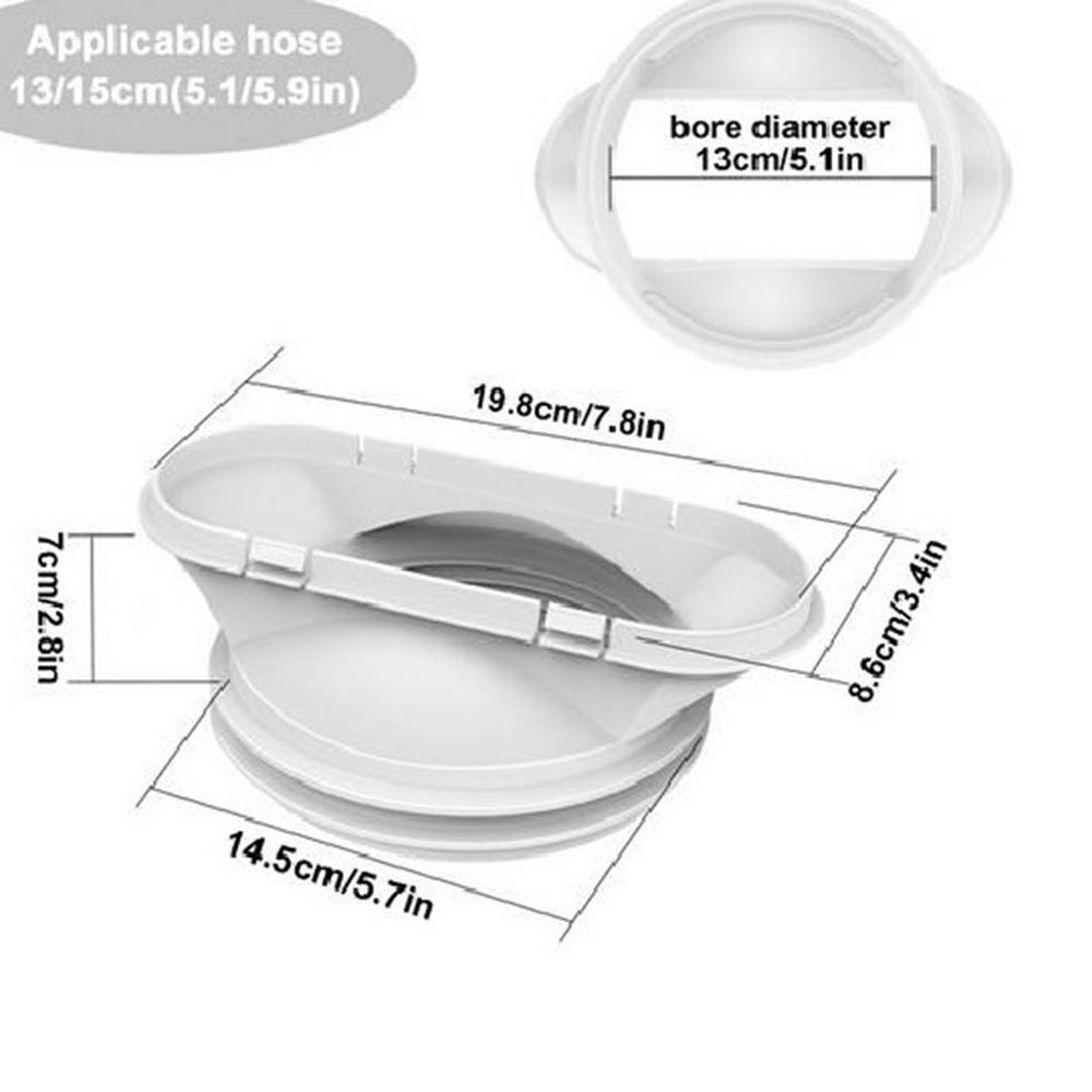 

5.1/5.9 Diameter Portable AC Vent Hose Duct Outlet Mobile Air Conditioning Accessories Telescopic Thickened Exhaust Pipe