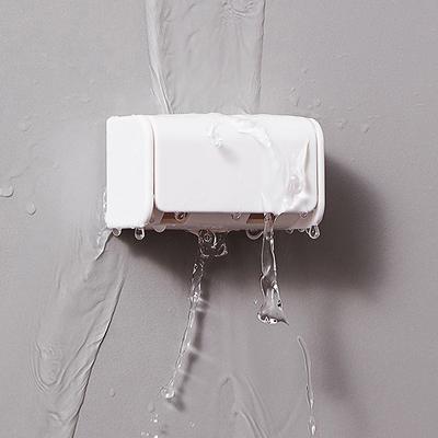 Wall Mounted Toothbrush Holder Facial Cleanser Stand Toothpaste Storage Rack