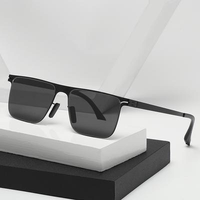 Steel Polarized Sunglasses for Men New Trend Tear Off Film Lenses Driver Driving Sunglasses UV Resistant Glasses