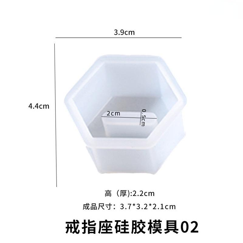 DIY Kristall Epoxidharz Form Ringhalter Ring Aufbewahrungshalter Silikonform
