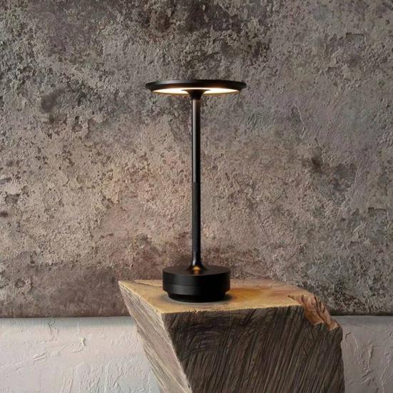 Cordless Table Lamp 3 Colors Stepless Dimming Flicker Free Touch Control Waterproof Rechargeable LED Night Lamp