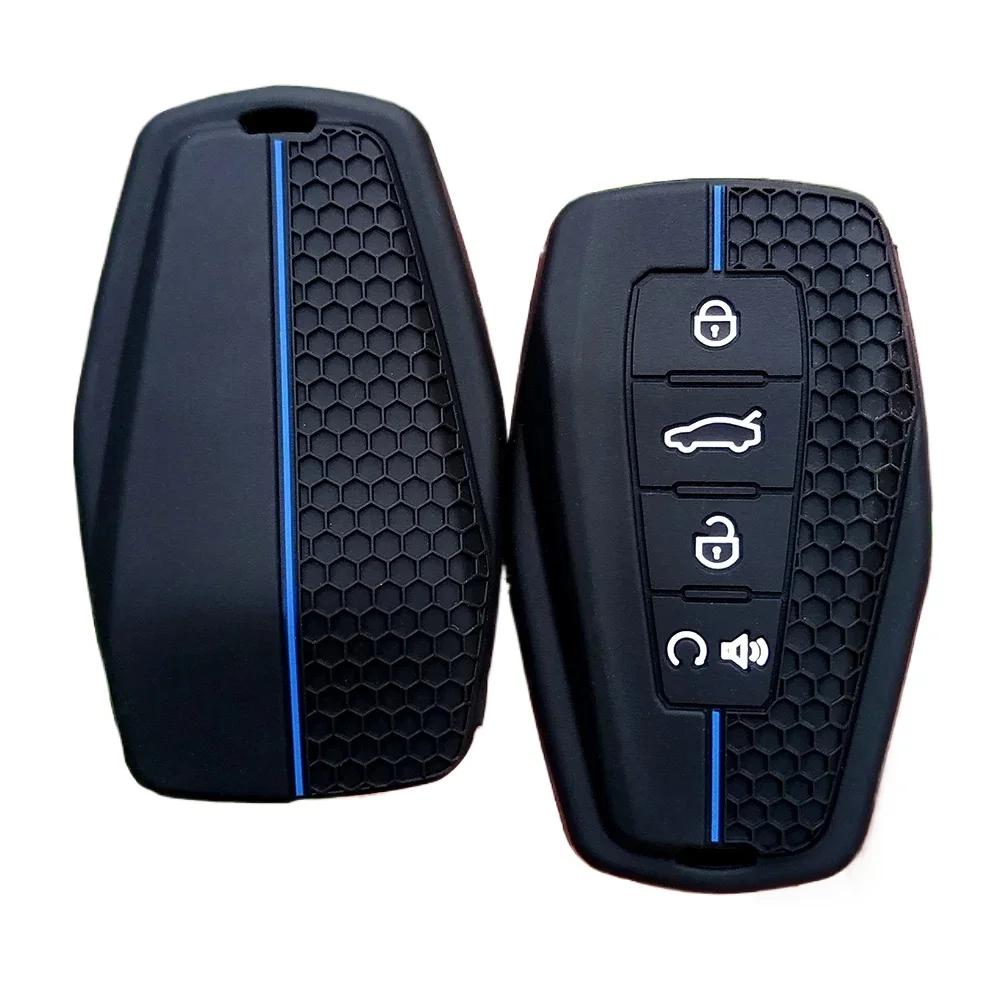 New Silicone Car Remote Key Case Cap Cover Shell For Geely Emgrand X7 Ex7 Coolray - Keychian Fob Holder Accessories