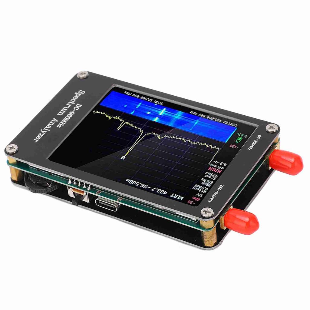 Spectrum Analyzer MF HF VHF UHF Input 4 Modes 2.8in Touch Screen Portable Spectrum Analyzer Signal Generator