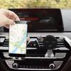 Gravitační držák telefonu do auta Air Vent Clip Smile Face Mount Mobilní stojánek GPS Podpora pro iPhone 12 Pro Max Xiaomi Samsung