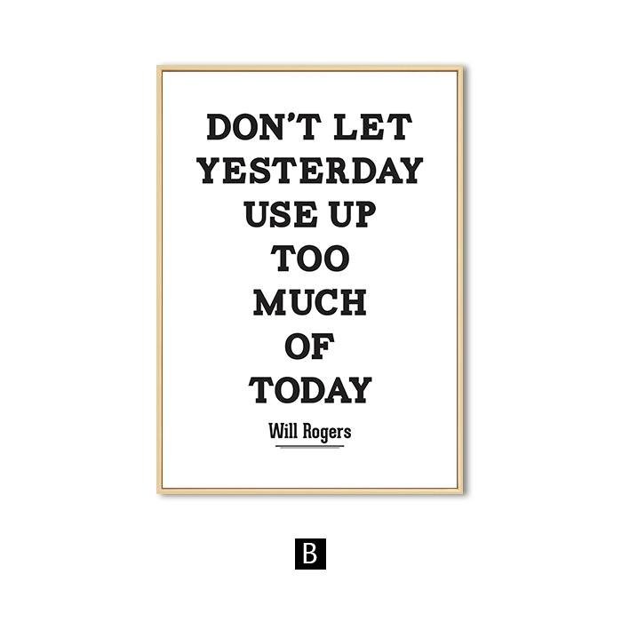 Citate moderne motivaționale, alb, negru, pictură pe pânză, artă de perete minimalistă, postere și imprimeuri, imagine decorativă pentru camera de zi