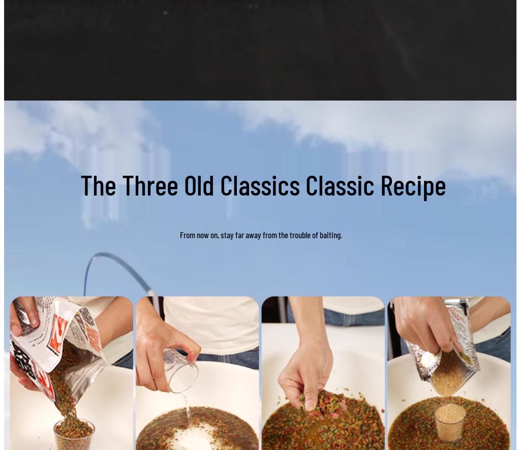 Schwarze Grube Nein. 123: Allzweck-Wildfisch-Karpfenköder, Drei-in-Eins-Schneckenformel