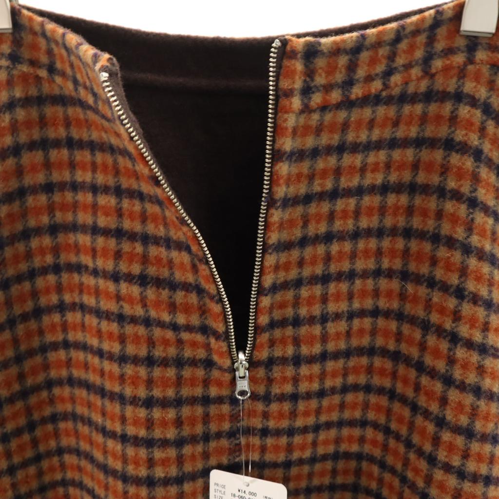 unused SLOBE IENA Check Pattern Long length reversible flare skirt 36 Women Used