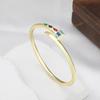 Light Luxury Style Bracelet, Fashionable Geometric Nail Design Colorful Oil Dripping Bracelet