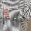 Maxza Flower Print Stripe Blouse Ze04qb400nh