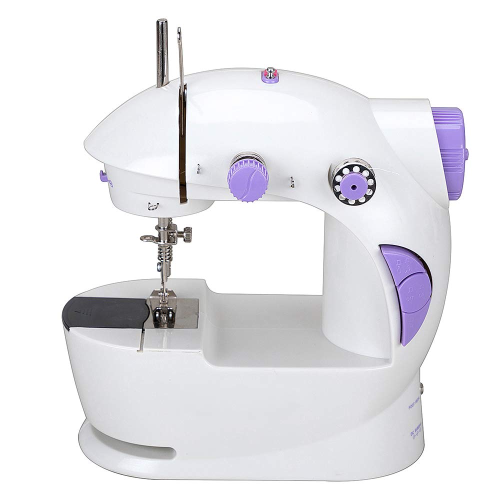 Buy Chooling Mini Sewing Machine 2 Speeds LED Sewing Light Foot Pedal ...