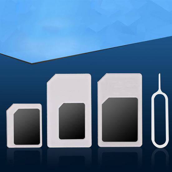 4 Stück Universal Handy zu Micro/Standard Karte Telefon SIM Adapter Konverter