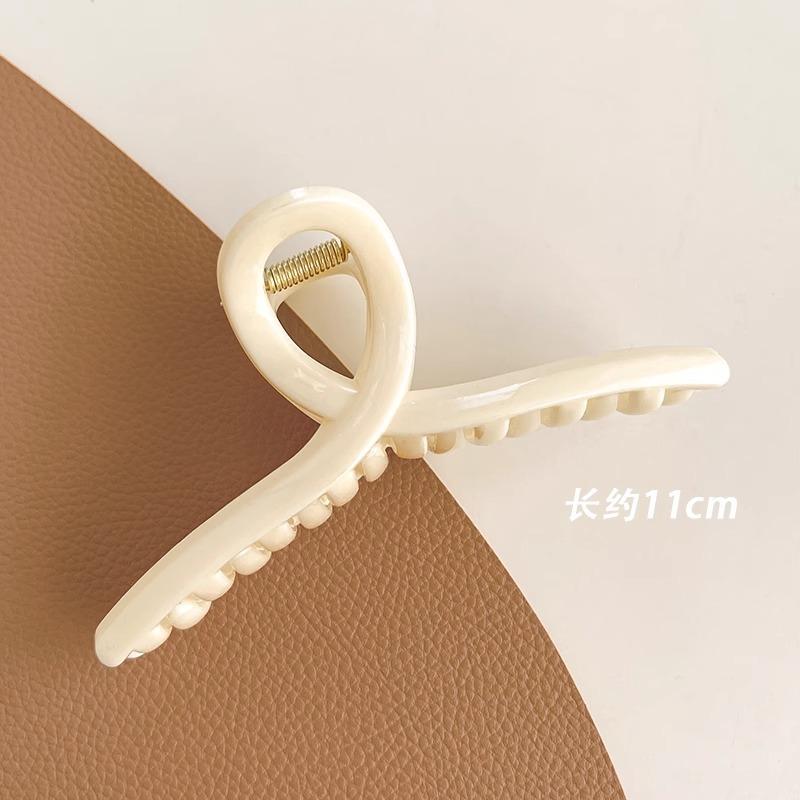 

Women s Large Acrylic Grab Clip New Shark Clip High-grade Sense Hairpin Back Head Hairpin Clip Headwear