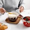 Keramická jahodová čokoládová fondue sada ovocné máslo tavená směs sýrové nástroje porcelán DIY fondue porce pro zmrzlinu svačinu