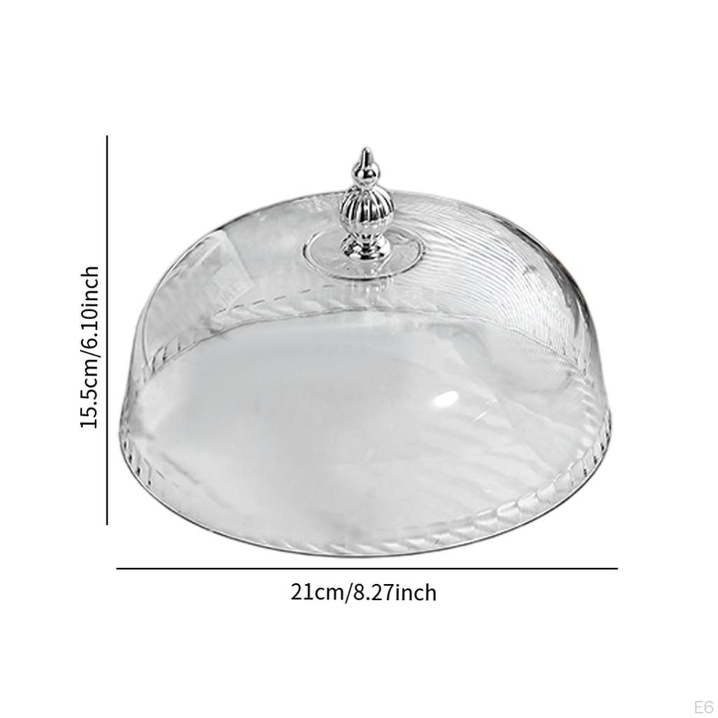 Cake Stand Cover ,Food Dome, Dustproof Top Handle Lid Pastry Display Cloche for Party