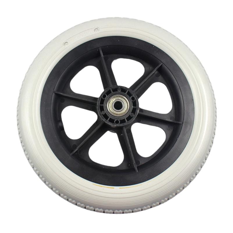 Size 12 1 / 2x2 1 / 4 Solid Wheel Wheelchair Parts Rear Wheel 12 Inch PU Tire Inflation Free Wheel Manual Wheelchair Rear Wheel 1 PCS