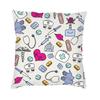 Vibrant Doctor Nurse Square Throw Pillow Case Decoration 3D Two Side Print Enfermera En Apuros Cushion Cover For Living Room