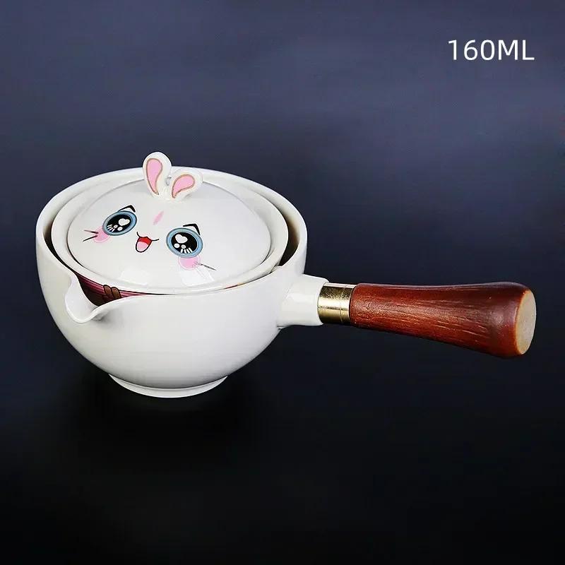 

Porcelain Chinese Gongfu Set Teapot Tea Set Portable with 360 Maker and Rotation Tea Infuser Tea Ceremony Teapot Set Bag A9SNNO