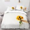 Yellow Sunflowers King Queen Duvet Cover Beautiful Floral Bedding Set For Kids Girls Women Girly Lovely Flowers Soft Quilt Cover