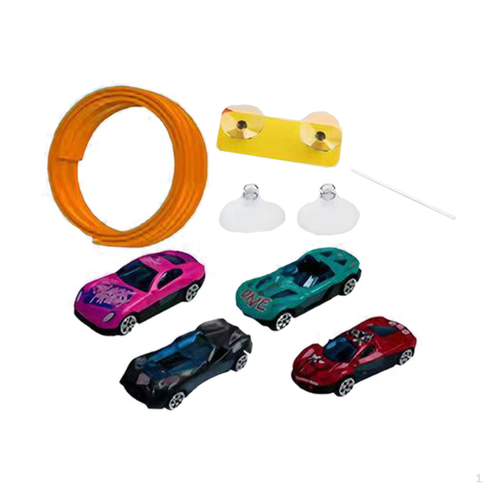 

Гибкий Трек-рампа для гоночных машинок Детская игрушка Легкий Портативный Универсальный Сворачивается Гибкие треки 15 футов Для мальчиков