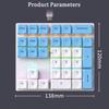 Multi-Color 33-Key Numeric Keypad with Lights Shaft Wired Mechanical Keyboard for Finance Business Laptop Computer Accessories