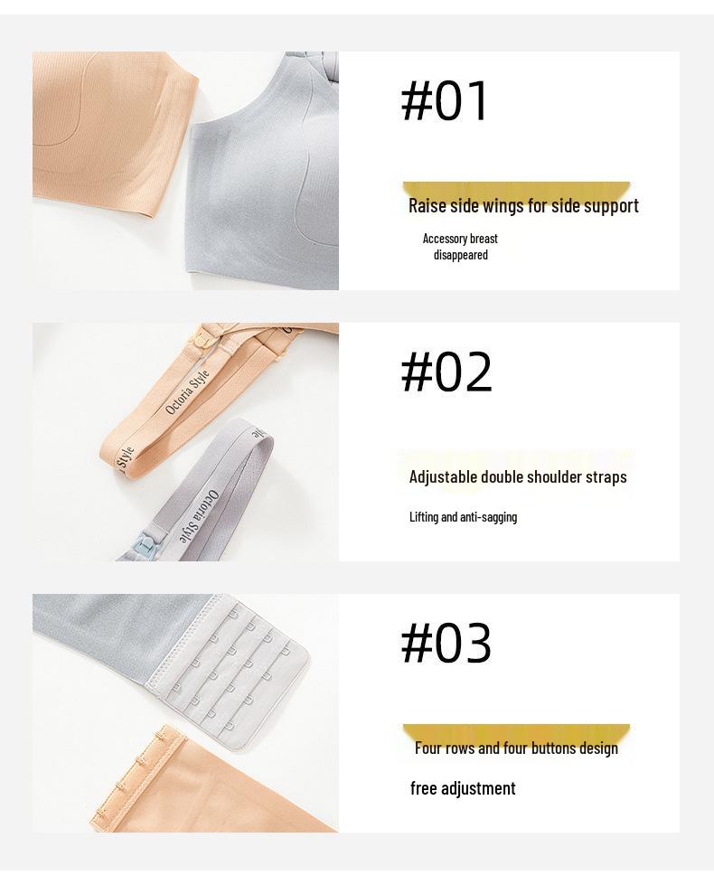 Hands-Free Maternity Nursing Bra with Pump Access, Wire-Free, Postpartum Support, Open-Buckle Design.