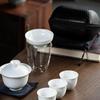 Dehua White Porcelain Portable Travel Tea Set