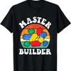 Master Builder Kids Building-Blocks Brick Toy Master Builder T-Shirt