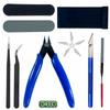 Gundam Model Assembly Tool Set: Nippers, Hobby Knife, Tweezers, Gate Cutters, Sanding Sticks