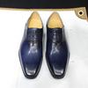 Fashion Classic Men's Oxfords Genuine Leather Handmade Lace Up Plain Toe Oxford Dress Shoes for Men Office Wedding Party Formal Footwear