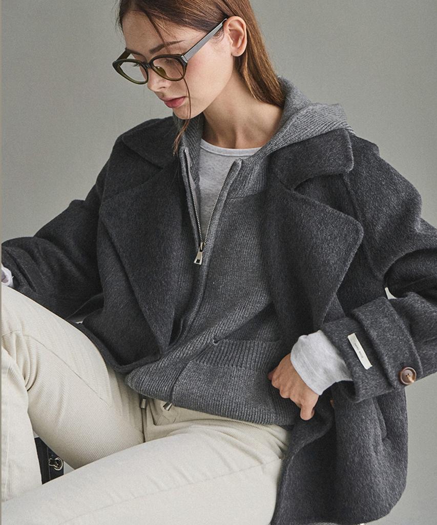 Beullangyu Soft Hazy Knit Hoodie Vest_3 Colors