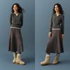 Semir Women's Cropped Faux Two-Piece Wool Blend Knit Sweater