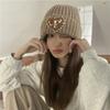 Love Loose Knitted Woolen Hat Women's Autumn and Winter Ear Protection Warm Hat