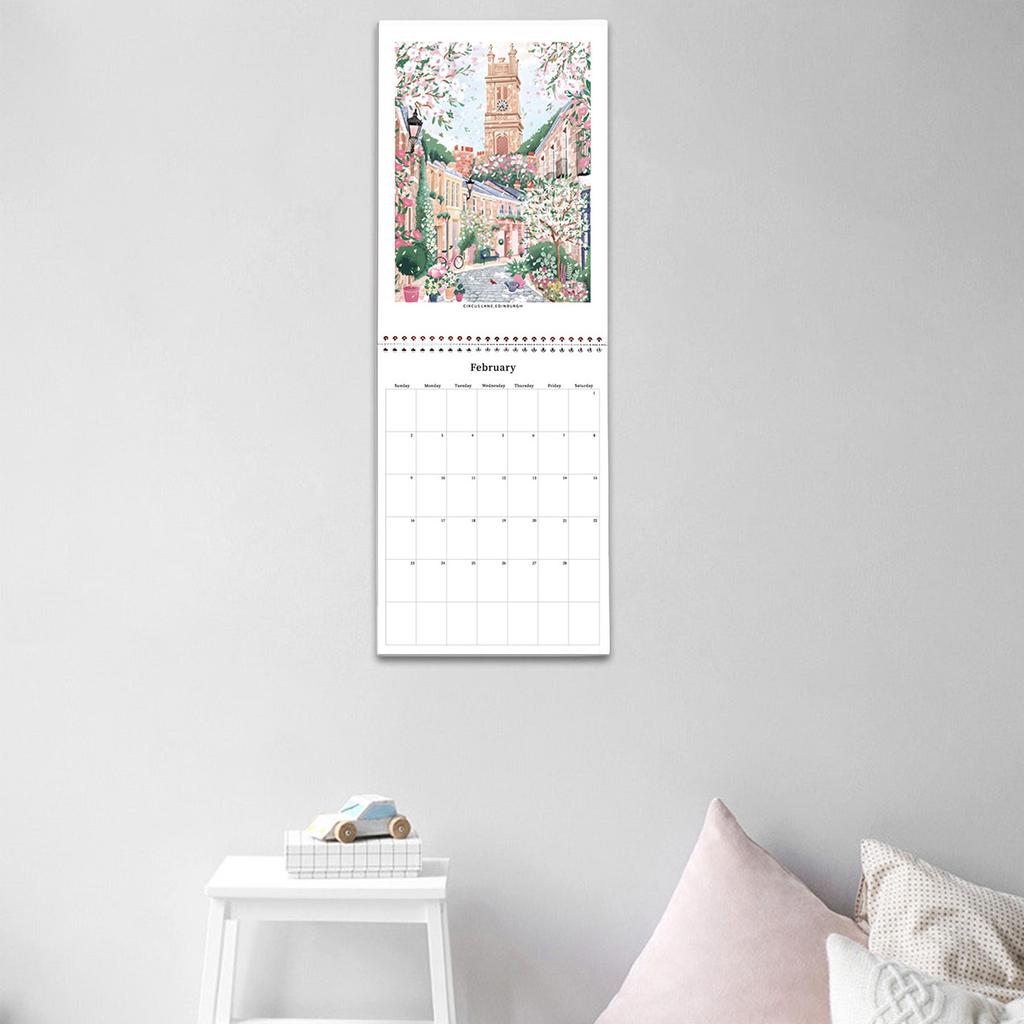 2025 Travel Checklist Calendar Twin-Coil Binding 2025 Monthly Calendar Planner 12 Month from January 2025-December 2025