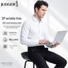 Zhuangji Men's Premium 200-Thread Count DP Wrinkle-Free Cotton Shirt