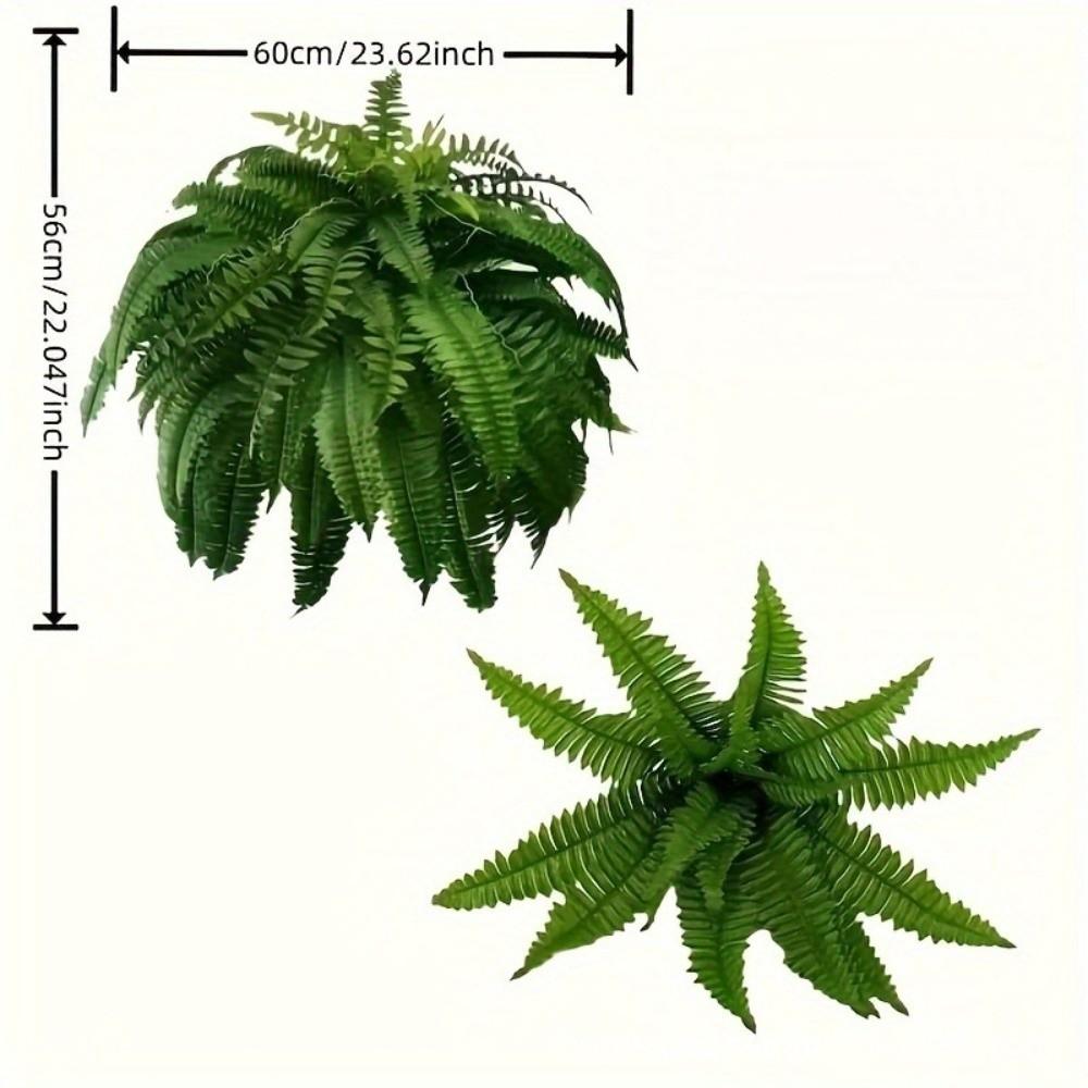 Plastic Artificial Plant Vine Silk Leaf Rattan Leaves Wall Hanging Plastic Leaf Branches Green Color Artificial Ferns Vine