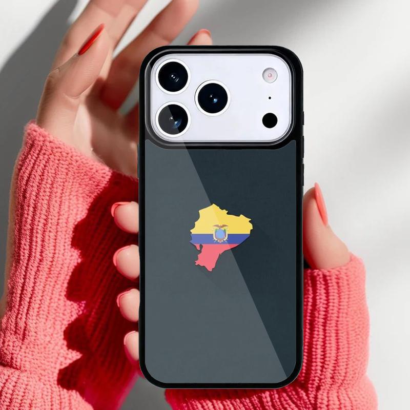 Ecuador Flag soft Phone Case for iPhone 17 16 15 14 13 Pro Max Back Cover for 12 11 Pro Coque