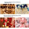 Aluminum Foil Balloons, 10 Pieces, Birthday Decoration, Birthday Scene Setup, Heart-Shaped Balloons, Wedding Room Decoration, Silver + Pink