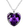 Game Forsaken Azure Anime Azure x Two Time Fanart Funny MeMe Glass Heart Shape Pendant Necklace Jewelry Charm  Collect Gift