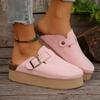 Women Soft Footbed Suede Sandals New Shevalues Classic Cork Clogs Platform Slippers Beach Home Shoes Women Slides Women
