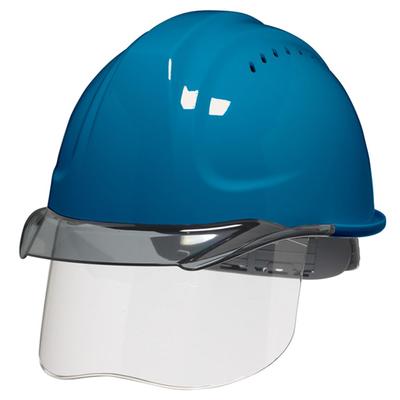 Helmet with Shield Surface for Work with Ventilation Holes Aeromesh Heat Barrier Thermal Shield Sky [DIC Plastic] SYA-CSV-SFE4M-M2 Blue/Smoke