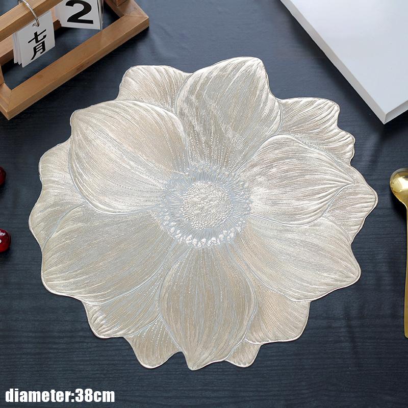 1 Pcs Lotus-Shaped Heat-Resistant And Washable Flower Placemat Decorative Heat Table Pad Coasters