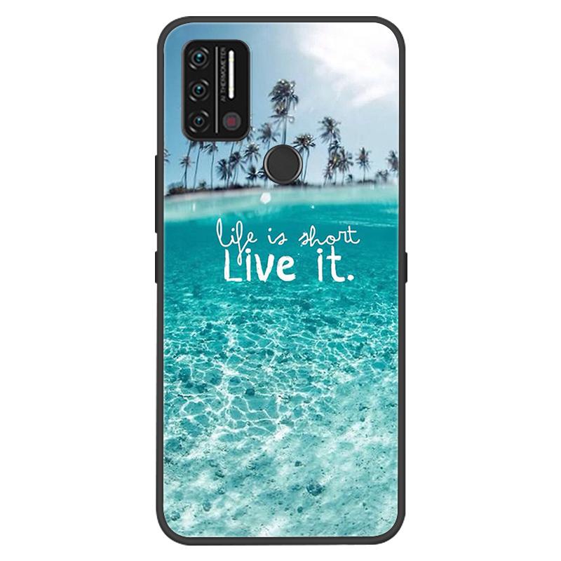 Custodia Per Umidigi A7 A9 Pro Custodie Morbido Silicone Protezione Stampa Coperture Nere per Umidigi A9 A7 Pro Funda Coque A9Pro A 9 Capa