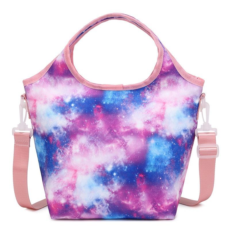 

Сумка для обеда Tie Dye Star Space Student Изолированная сумка Bento Сумка для обеда One Size