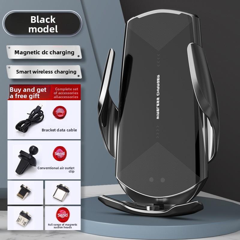 Car Wireless Charging Mobile Phone Holder Induction Opening and Closing Car Navigation Car Holder Wireless Charging 15W