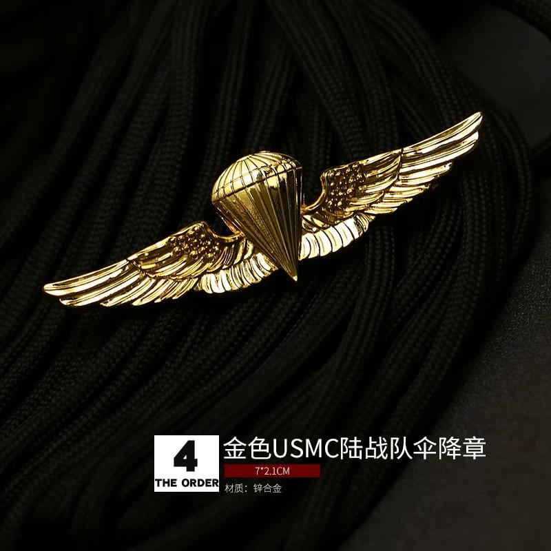 Aviation Pilot Badge Military Fan Parachute Badge Skill Badge Badge Brooch Medal Hat Badge