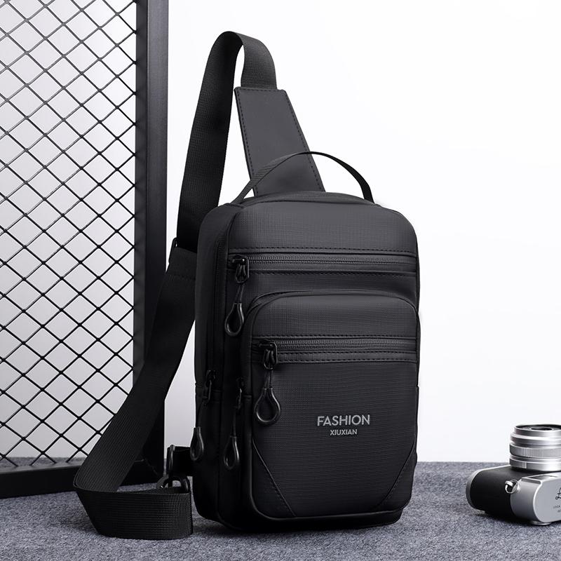Large Capacity Waterproof Waist Bag for Men – Wear-Resistant Oxford Crossbody Chest Pack with Anti-Theft Design